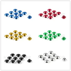 10Pcs Round Bolt Cap Screw Cover for 8mm Allen Bolts (M6 Allen Key) Silver Blue Red Motorcycle Accessries