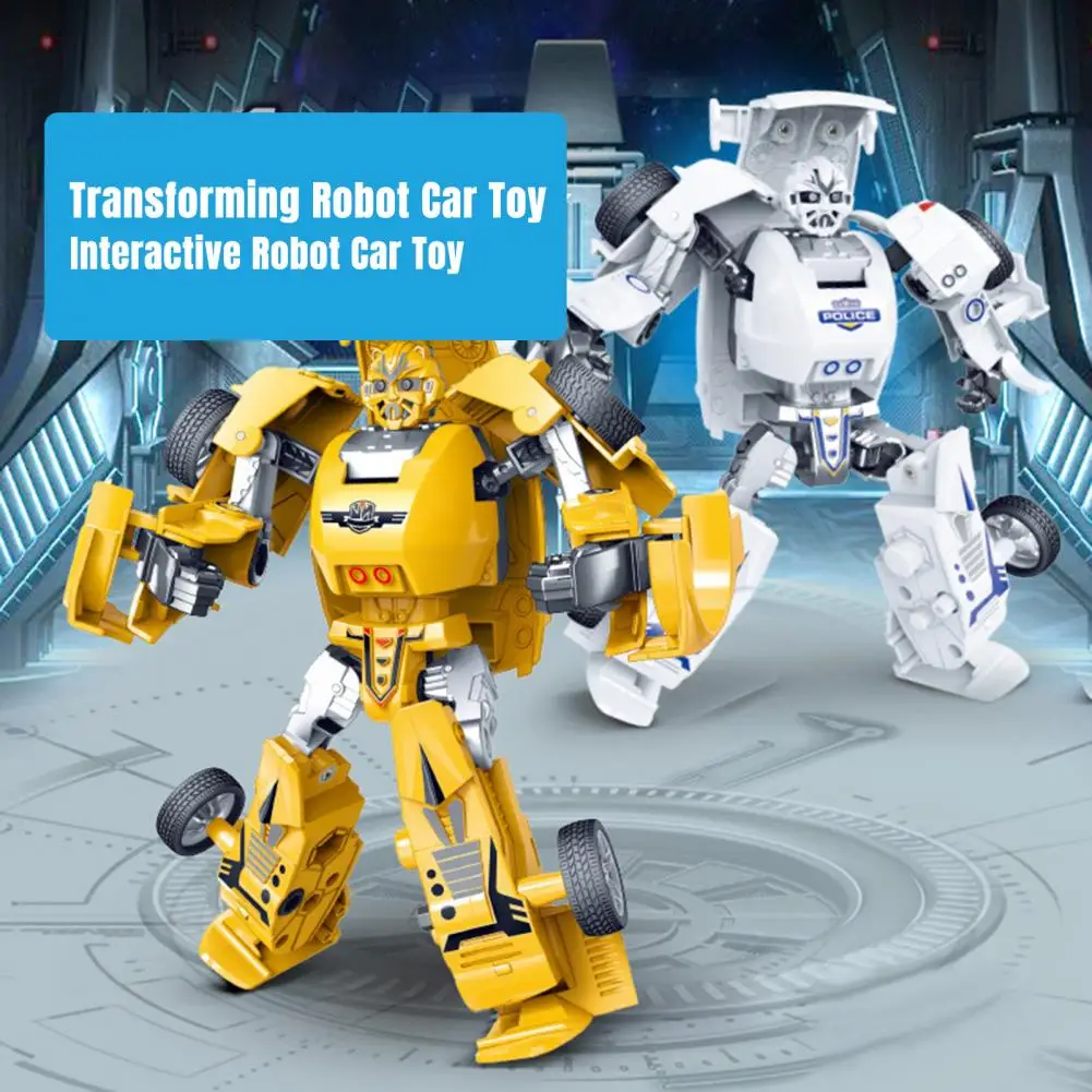 Kids Robot Car Toy Kids Race Car Toy Drive Transforming Robot Car Toy for Kids Deformation Vehicle Model Action Figure for Boys