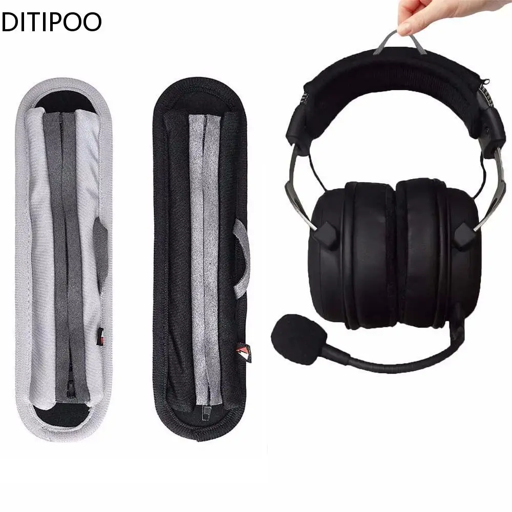 

Universal Full Closure Headphone Headband Cover Zipper Cushion Protective Cushion Protection Pad Head Beam Cover