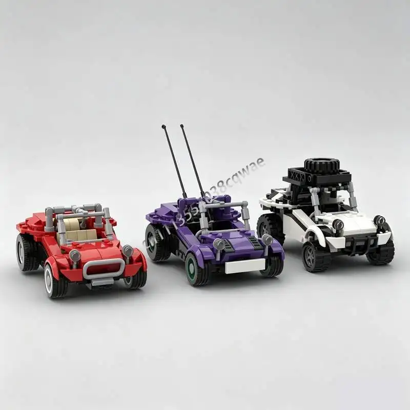 NEW 571Parts MOC Beach Buggy Off Road Vehicle Set Model Custom Puzzle DIY Creative Assembly Educational Toy Gift Building Blocks