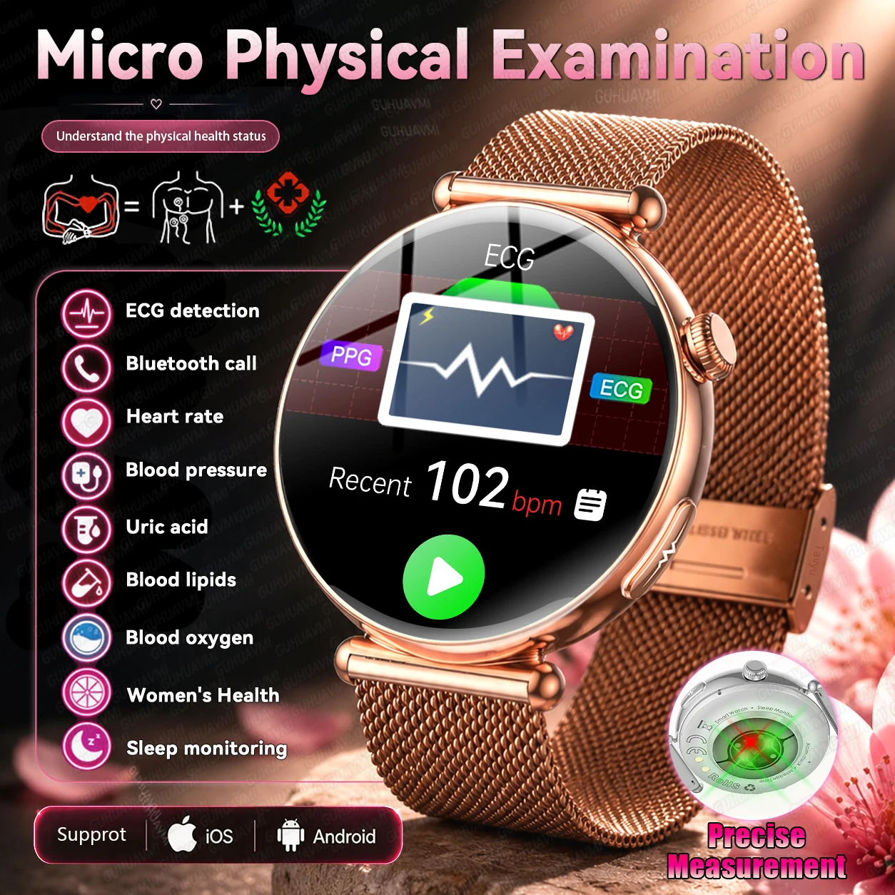 2026 New AI-Diagnosis Health Smartwatches Women 1.32