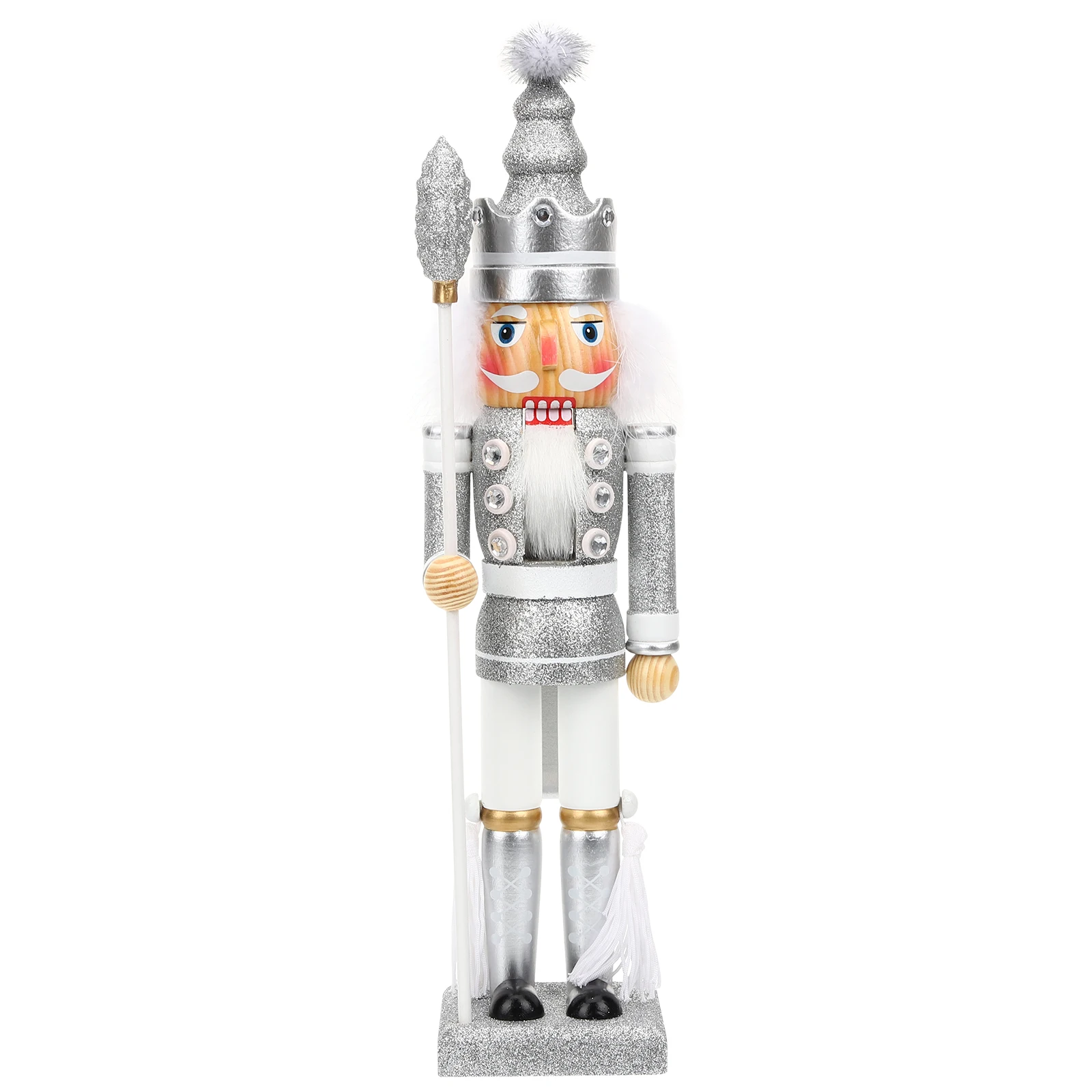 

Wooden Nutcracker Soldier Christmas Ornament Puppet Xmas Tabletop Decor Desktop Craft Gift For Family Friends Wood Nutcrackers