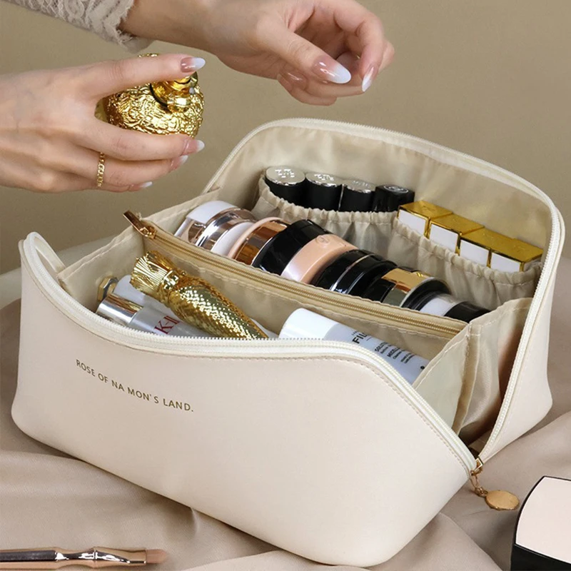 Cosmetic Bag Large Capacity Makeup Female Toiletry Kit Bag Make Up Case Storage Pouch Luxury Lady Box Organizer Bag Travel Zip ﻿