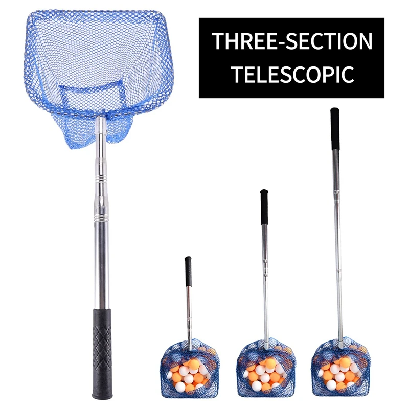 Portatile telescopico Scoop Net ping pong Ball Picker Net ping pong Ball Picker contenitore strumento di allenamento per palla