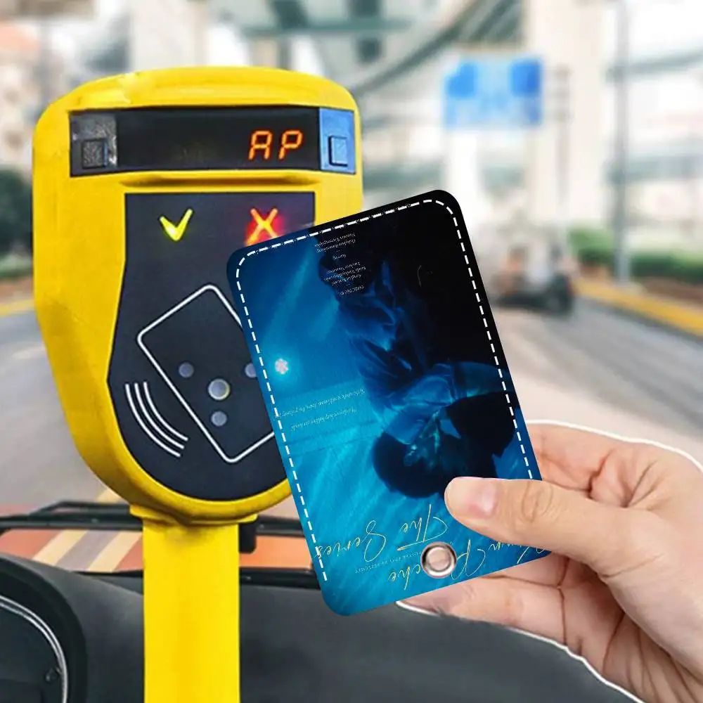 KinnPorsche The Series Movie PU Soft Leather Rectangular Key Card Holder Induction Elevator Protection Cover Youth Faion Accory