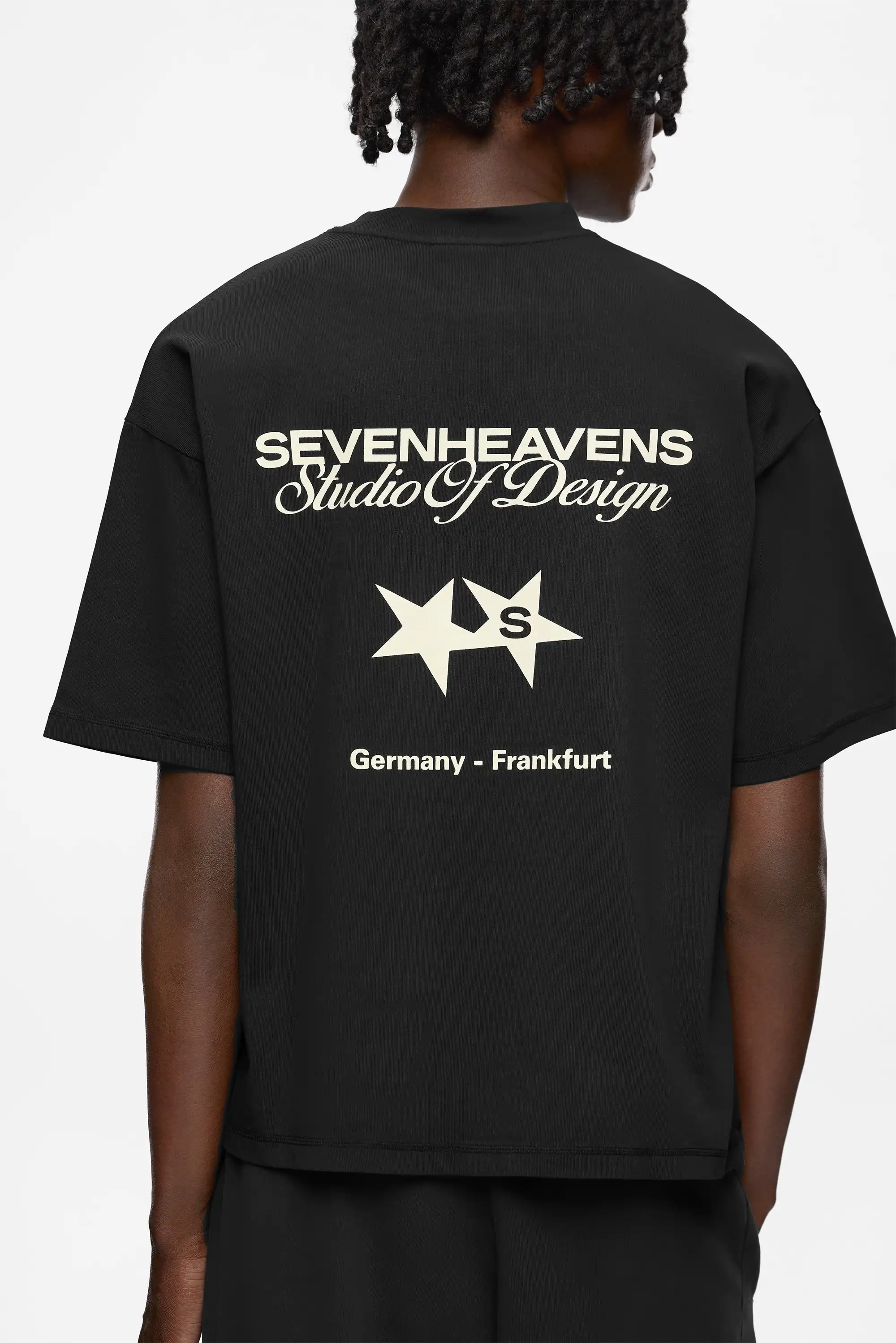 

Summer Clothes Studio of Design T-Shirt SEVENHEAVENS European American Trendy Street Men Women Tee Male Shirts Top Mens Clothing