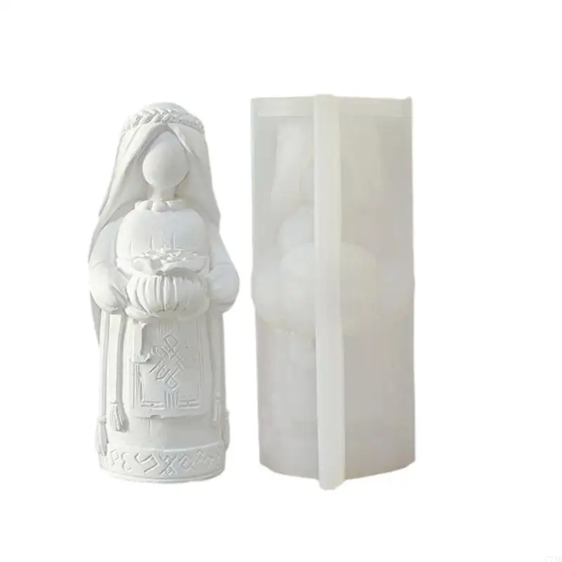

C71B Bride Silicone Molds Hand-Making Supplies Home Ornament Moulds for Crafting Unique Soaps and Decorative Items