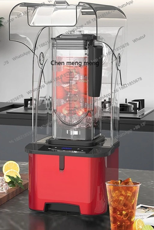 

Smoothie machine with silent cover Commercial milk tea shop crushed multi-functional shaved ice mixing machine
