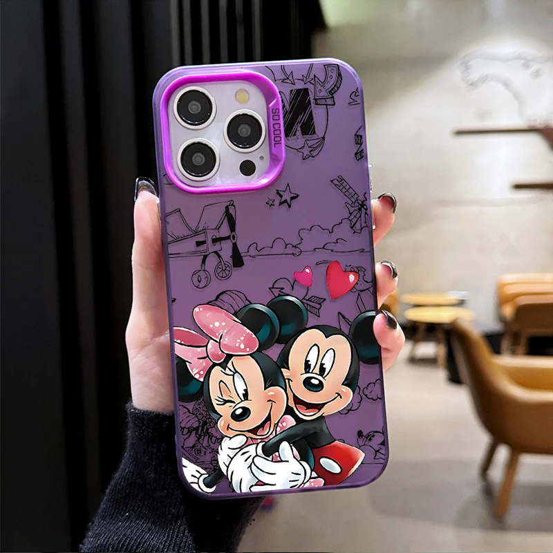 ديزني ميكي ماوس جراب هاتف لسامسونج غالاكسي S25 حافة S24 S23 S22 S21 S20 الترا زائد FE A56 A36 A26 ماتي غطاء الطباعة #6