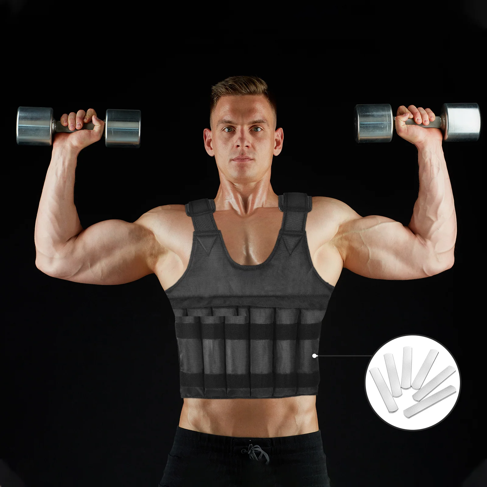 Extra Weights for Weighted Load Bearing Plate Workout Tank Top Steel Plates Vest Fitness Equipments Galvanized Metal