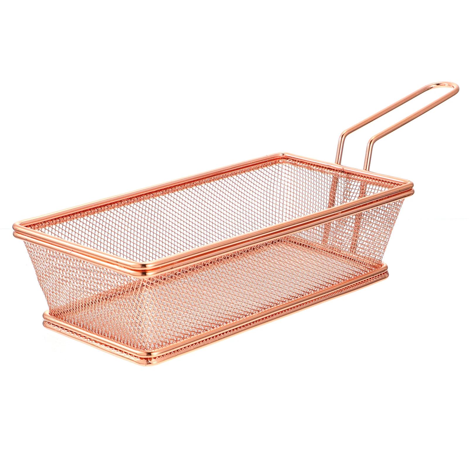 

Stainless Steel Deep Fryer Basket Cooking Strainer Wall Hanging Design for French Fries Chicken Fish Restaurant Home