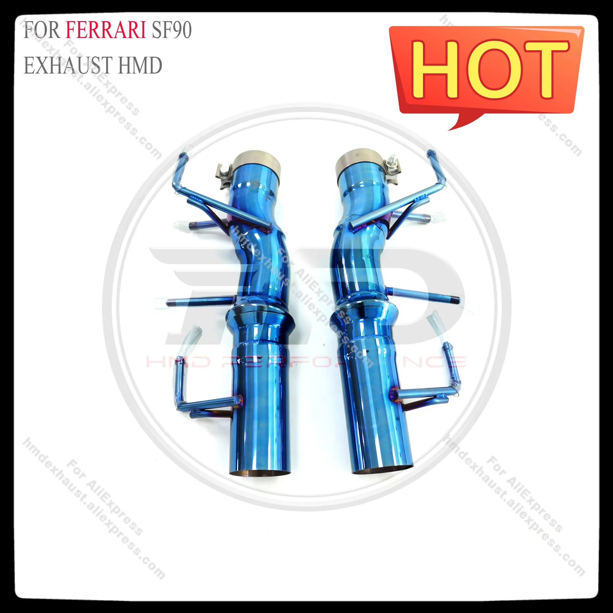 

HMD Stainless steel Exhaust System Performance Catback exhaust for Ferrari SF90 2019+ Without Valves