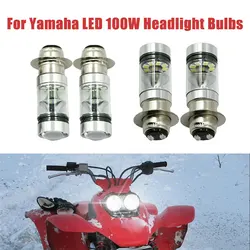For Yamaha ATV Grizzly 660 400 450 350 125 YFZ350 YFZ450 LED 100W White/Blue Headlight Bulbs Lamp