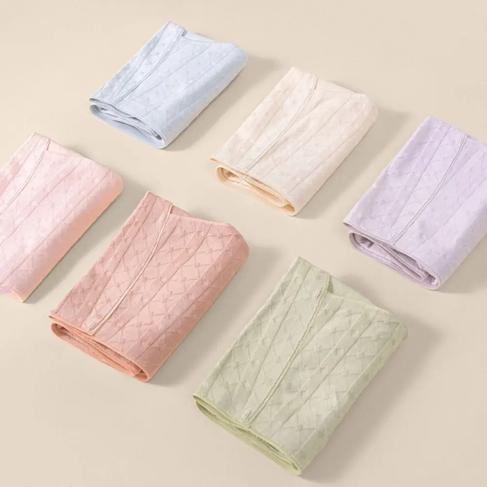 

Sweet Thin Cotton Panties Solid Color Large Size High Waist Briefs Underpants Breathable Women Underwear Girl