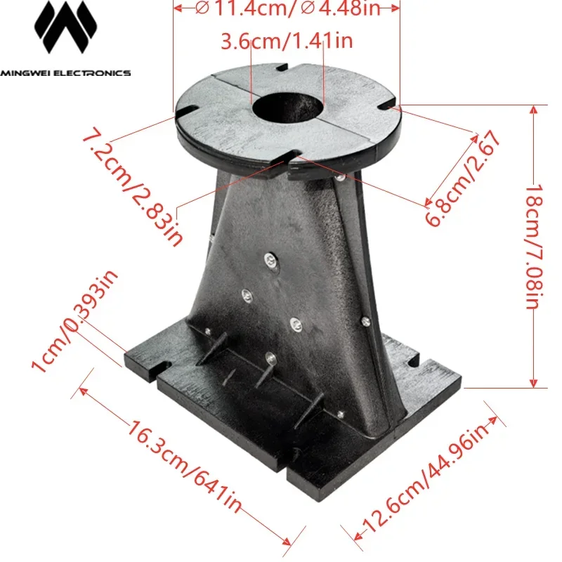 MW Audio Áudio Profissional de Buzina para Line Array de 6 Polegadas, Tamanho: 163L * 126W * H180MM. Garganta: 1,4 polegadas