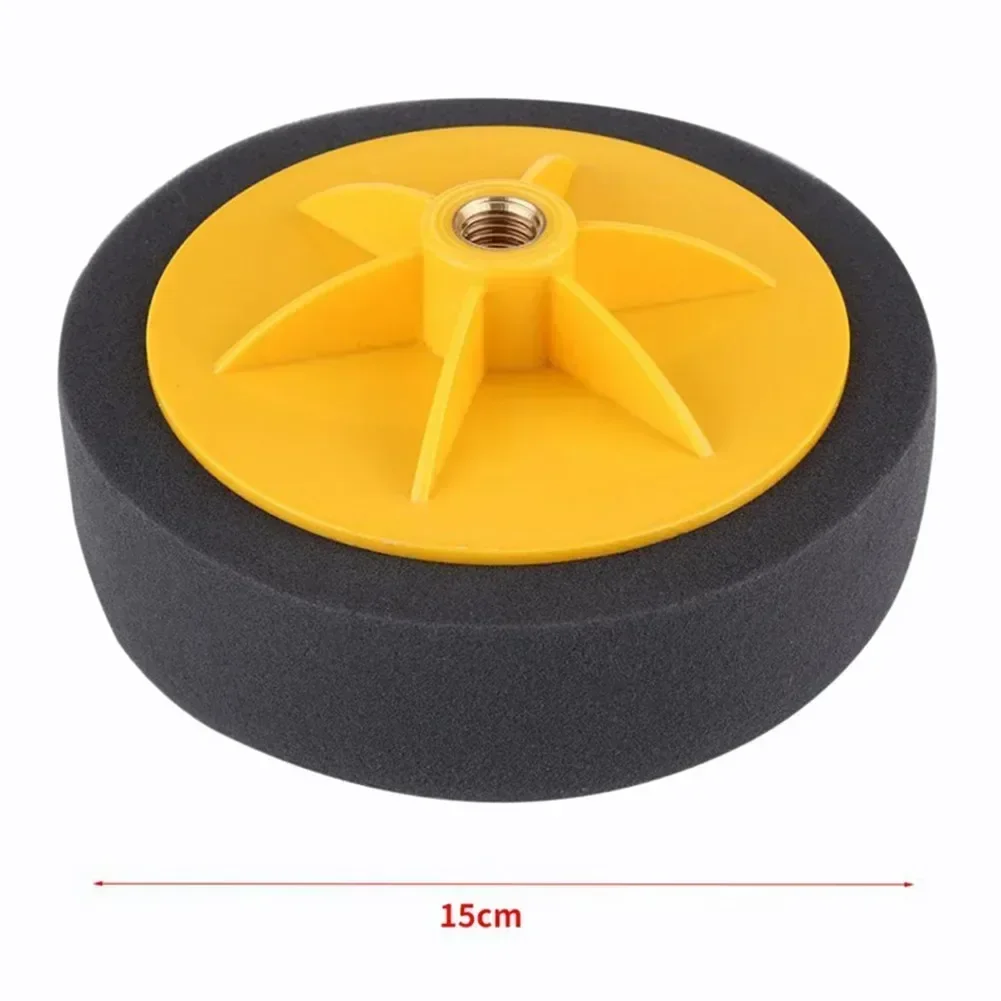 6 Inch Sponge Wheel Polishing Waxing Pad Kit-Tool For Car Polisher Black 15cm Practical Accessories For Vehicles