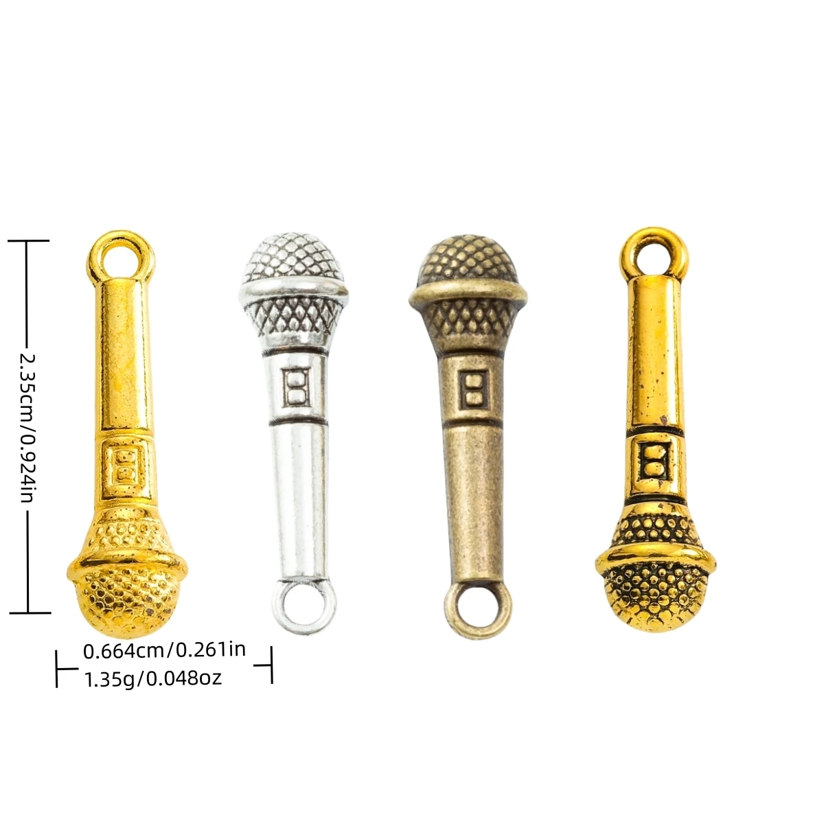 40pieces (Microphone) vintage zinc alloy charm metal pendant DIY jewelry discovery making accessories2887