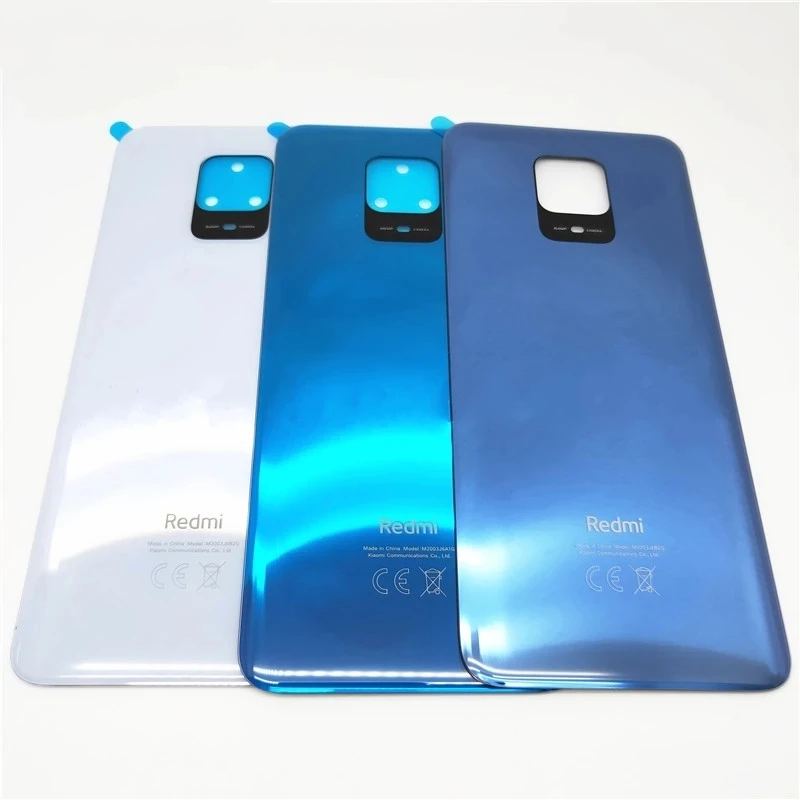 

15PCS Original For Redmi Note 9S / Note 9 Pro Max Battery Cover Door Rear Glass Housing Case Back Battery Cover Replace Xiaomo