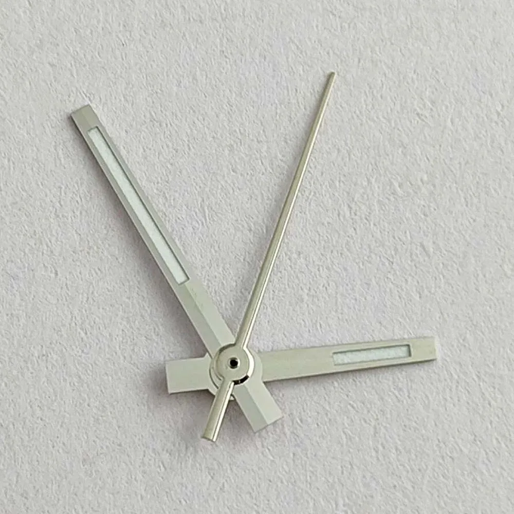 Uhrzeiger, grün leuchtender Zeiger für 8285-Uhrwerk, Gold-/Silberzeiger, 3-polige Nadeln, Uhrenzubehör