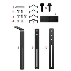 Durable Aluminum Aquariums Light Fixtures Bracket for Home and Office Use Adjustable Fish Tanks Hanging Light Support Rack 87HA