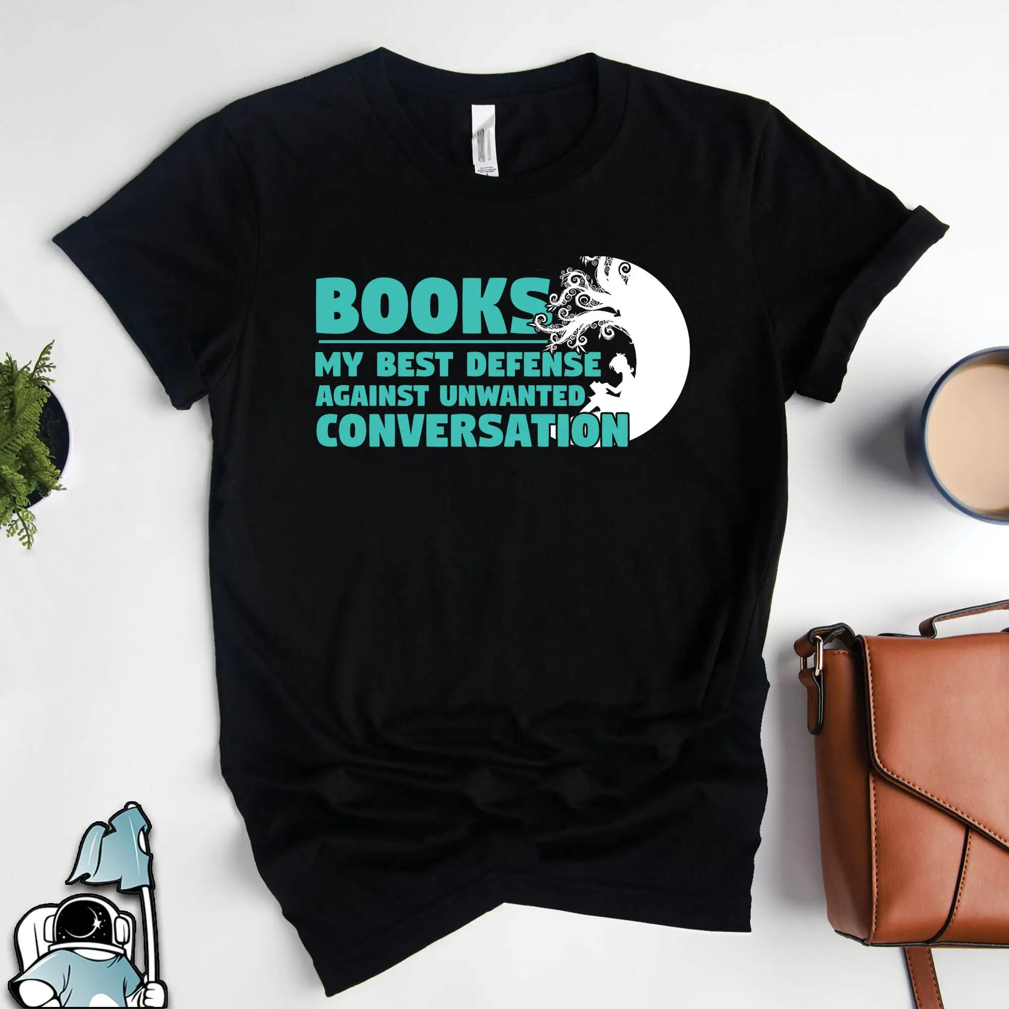 Book Club T Shirt Reader Books Best Defense Against Unwanted Conversation IntroverT Lover s