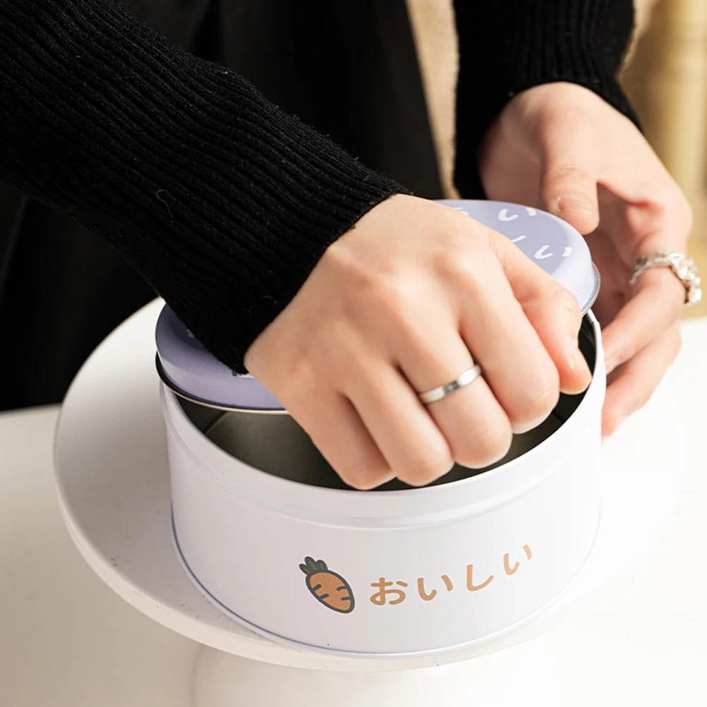 

2pcs Cookie Packaging Boxes Rabbit Pattern Tinplate Containers Easter Gift C y Storage Practical Party Favor Box Decorative