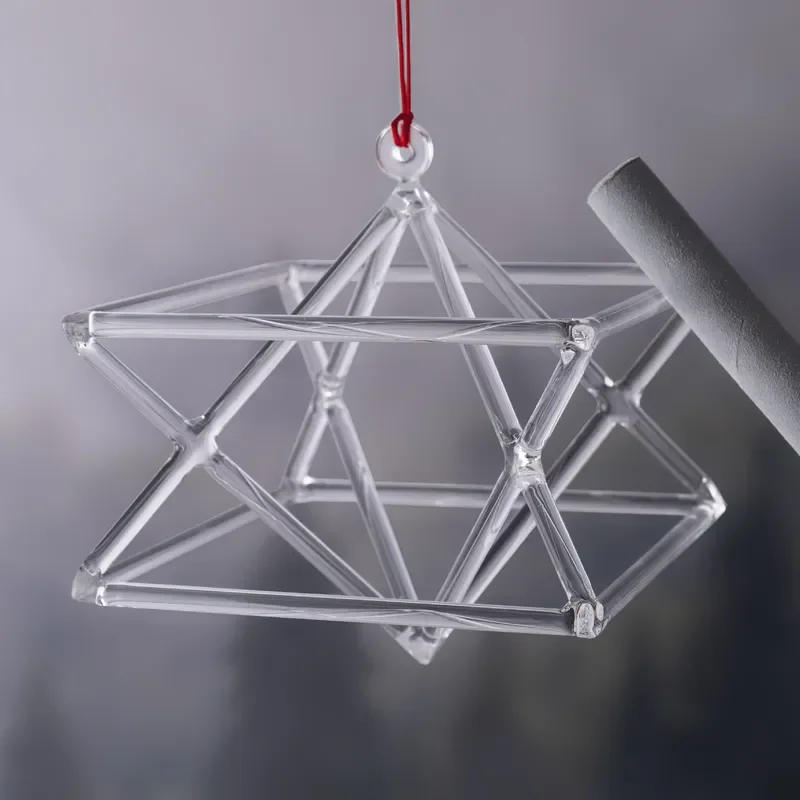 Natural Clear Quartz Crystal Pyramid Merkaba Stone for Home Decor Meditation Yoga Chakra Balancing Healing Energy Ornament