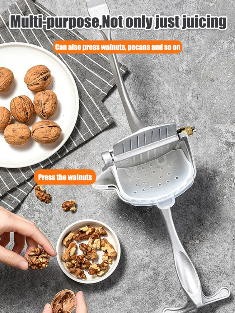 

【Original Flavor】 Multifunctional Stainless Steel Hand Juicer Manual Juicer Fruit Lemon Squeezer Lemon Clip Juicer With Handle