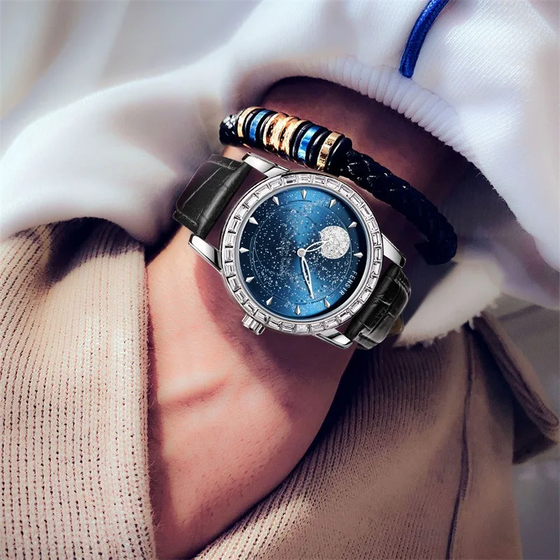 Full - sky - star watch, versatile, luminous, waterproof, quartz watch