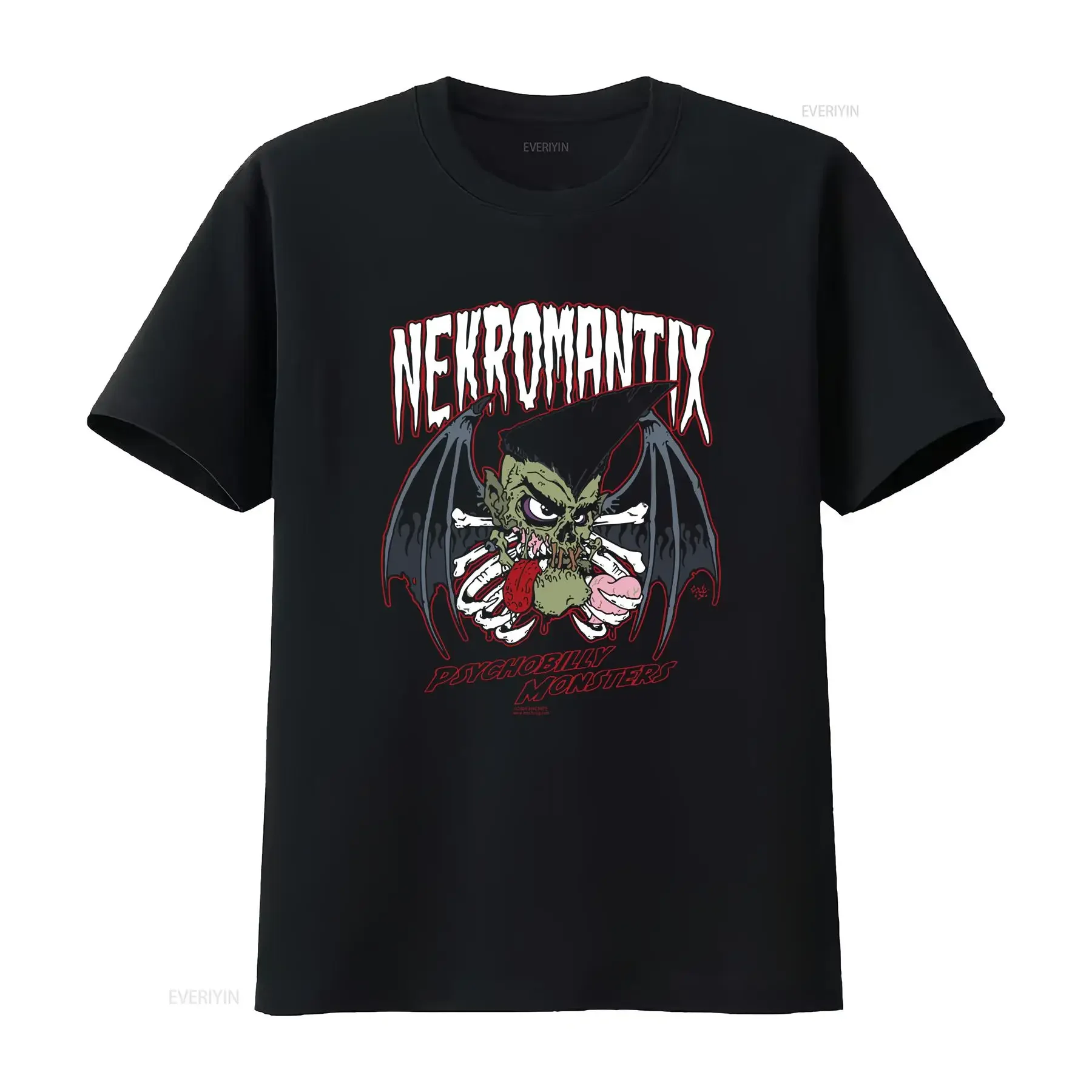 Vintage Nekromantix Psychobilly Cotton For men Women S 4XL T shirt VN2414 vintage Washed fashion Stretched streetwear