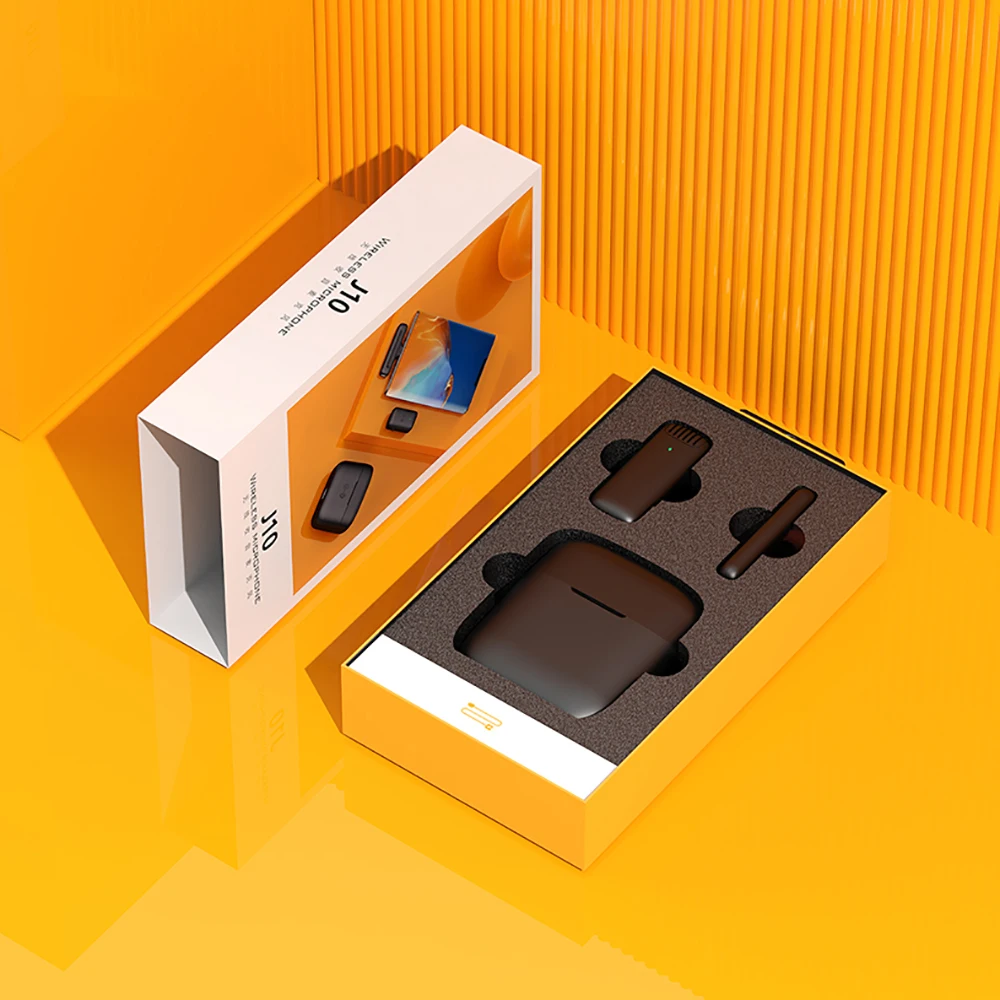 Mikrofon Lapel Nirkabel Lavalier Mikrofon Wawancara Langsung Rekaman Ponsel untuk Laptop iPhone Tipe C Kompak Portabel Android