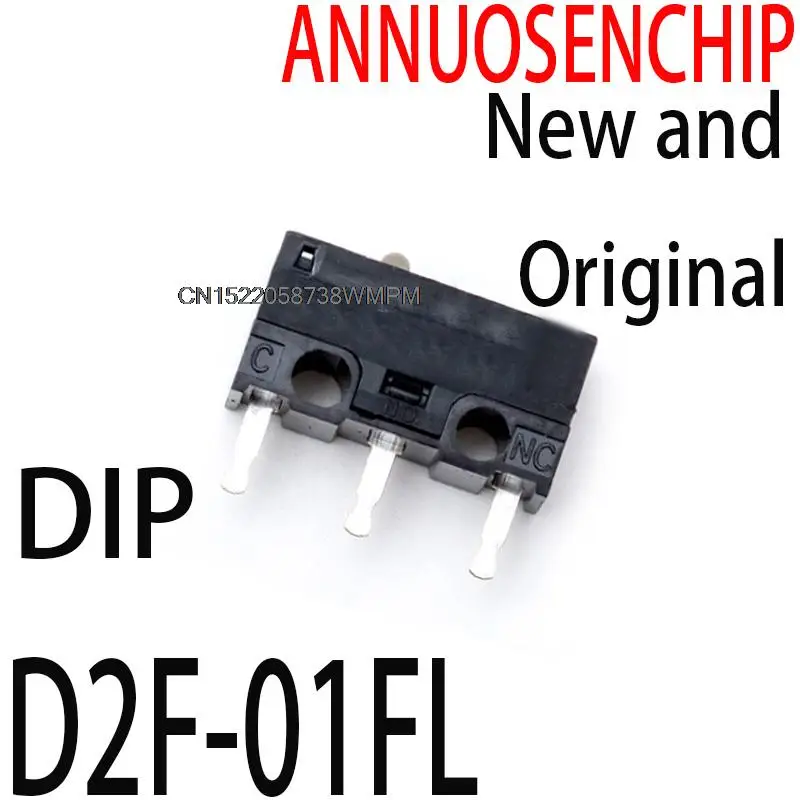 20PCS New and Original The mouse micro switch  D2F-01  D2F-01F   0.1N DIP  D2F-01FL