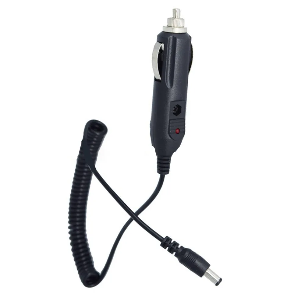 12V Car Charger Cable Car Charger Car Extension Cable 2.5mm X 5.5mm diameter 12V Charger Cable 12V DC Input Spring-loaded