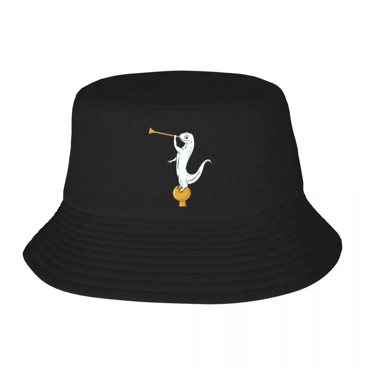 The White Salamander Bucket Hat Panama For Man Woman Bob Hats Hip Hop Fisherman Hats Summer Beach Fishing Unisex Caps