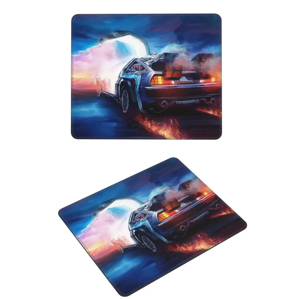 

Back To The Future Delorean Time Machine Mouse Pad Computer Keyboard Mouse Mat Gamer PC Laptop Desk Mat Office Table Mats