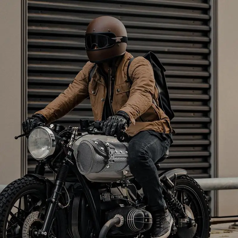 

Motorcycle Front Fork Bag Motorcycle Leather Frame Bag PU Leather Motorcycle Storage Bag For Side Frames Chamber Rods Front