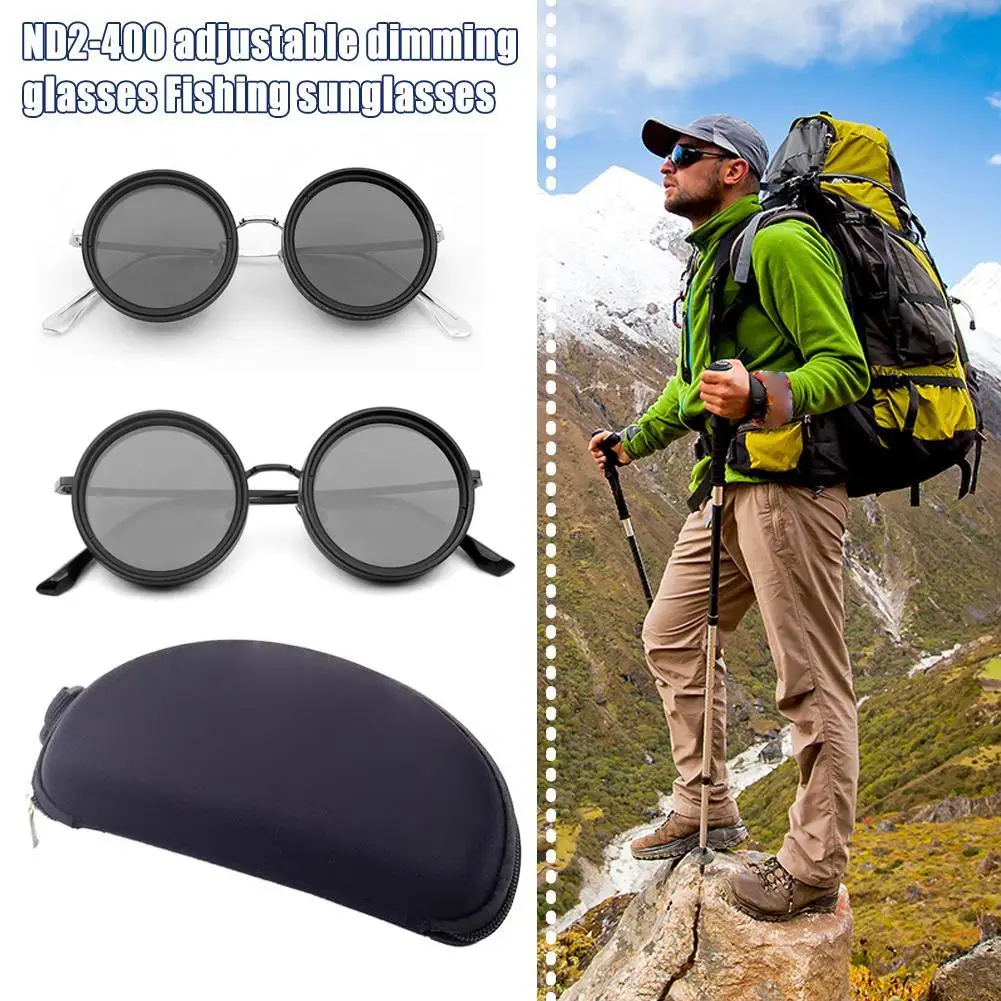 1-9 Gears Adjustable Sunglasses Innovative ND Filter Unique Customizable ND and Dimming 2 with Lenses to Eyewear ND Stylish Q3X8