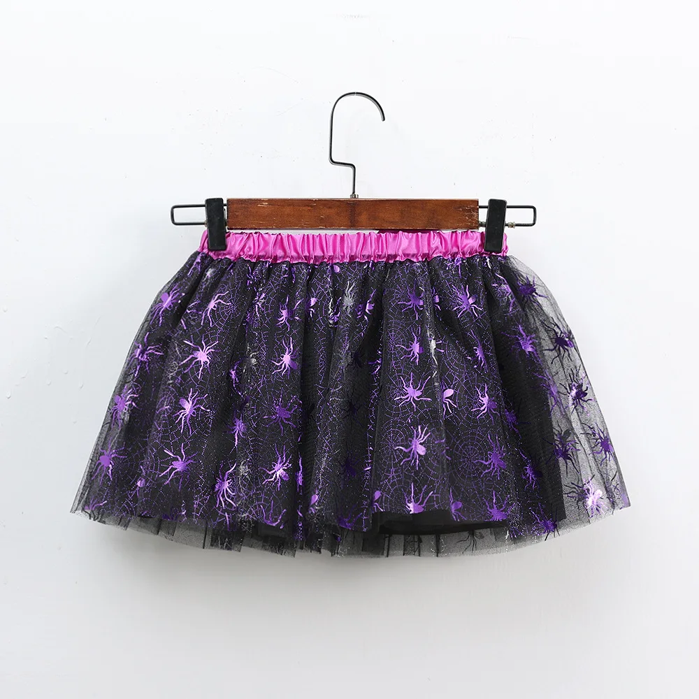 Mädchen Tutu Rock Kinder Ballett Prinzessin Pettis kirt flauschige Tüll Röcke schöne Ballkleid Halloween Kürbis Kinder Kleidung Baby – Detail 22