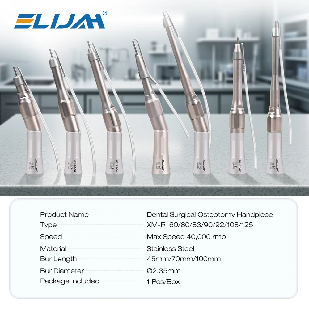 Dental Surgical Handpiece 20 Degree Angle Micro Surgery Straight Handpiece 1:1 Direct Drive Dental Surgical Osteotomy Handpiece