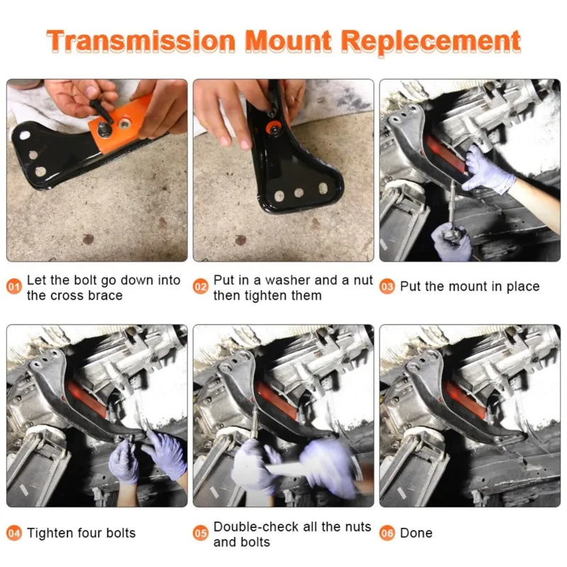 For 88-03 Nissan Silvia S13 S14 S15 180SX 200SX 240SX KA24 SR20 WLR-TMN11 Compatible Engine Transmission Mount- Polyurethane-T61