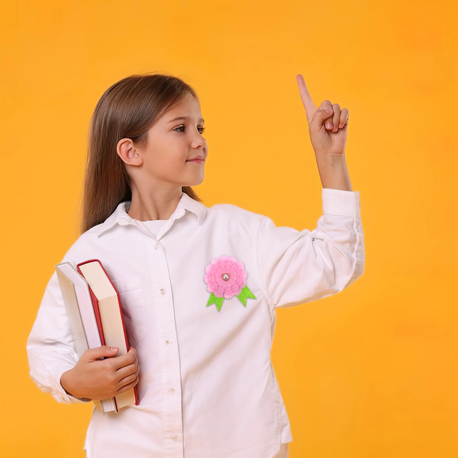 

DIY Kids Brooch Kit Cloth Flowers Decorations Non-woven Material Package Craft Supplies Safe Materials Flower