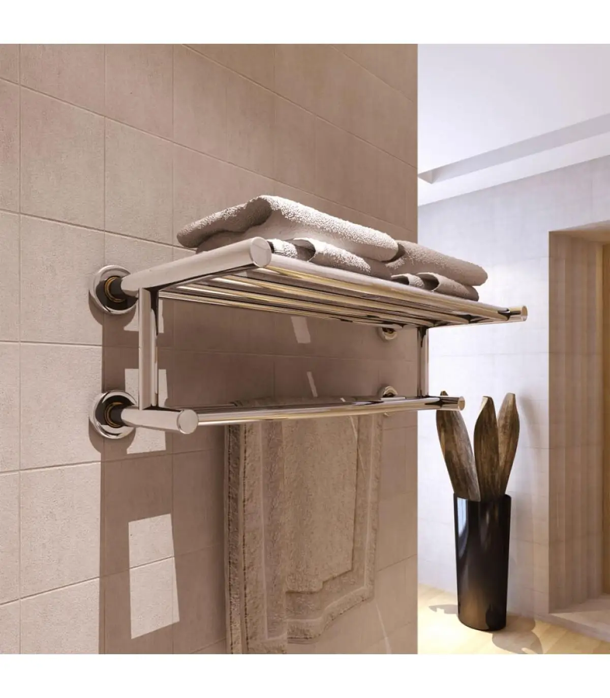 Stainless steel towel racks 6 tubes