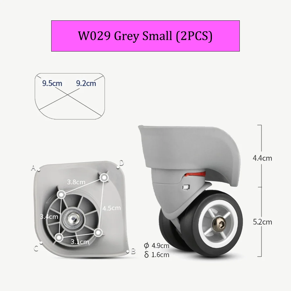 W029 Suitcase Repair Wheels Luggage Password Box Trolley Case Replacement Detachable Universal Wheel Leather Case Repair Pulley