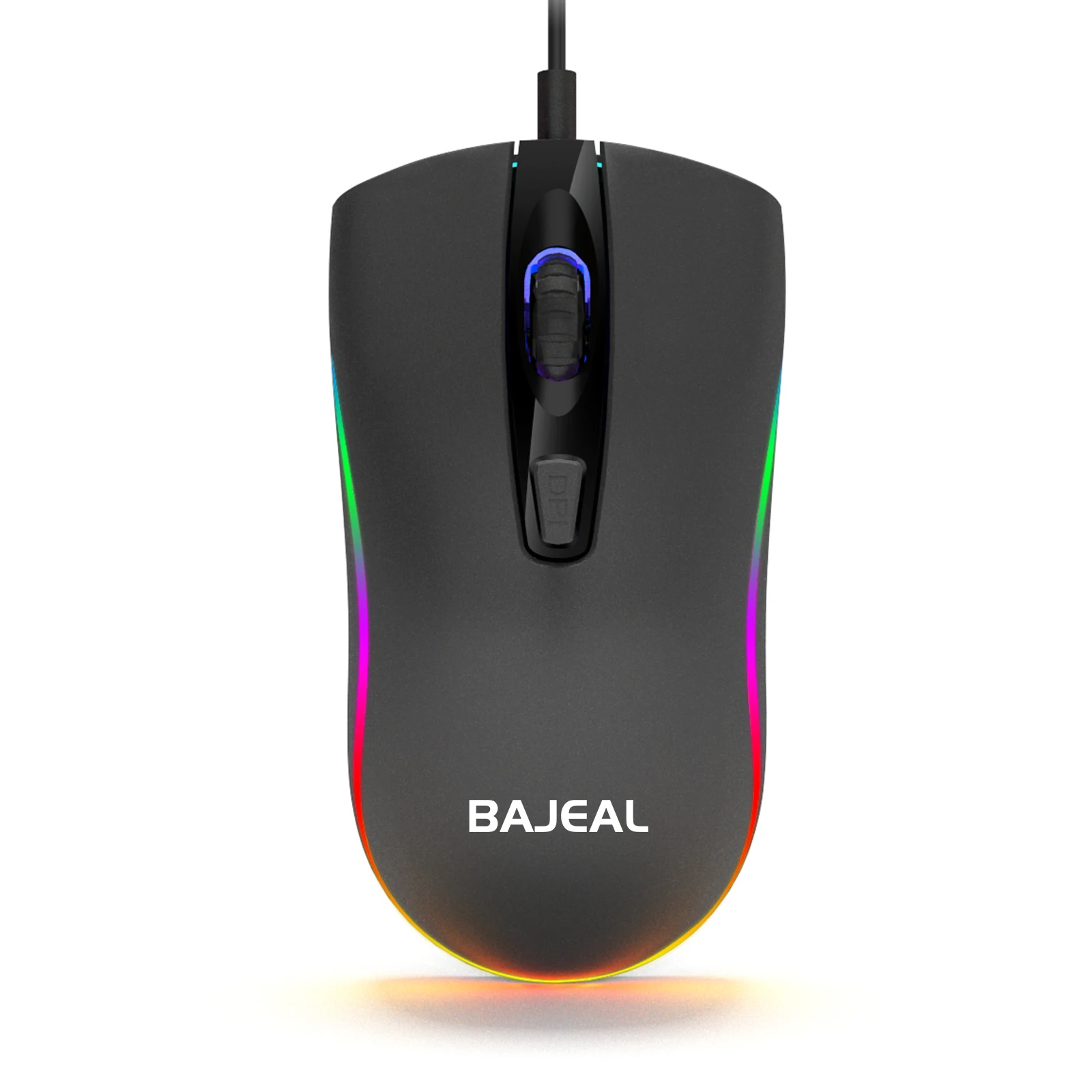 

BAJEAL D1 Wired 4D Gaming Mouse - Ergonomic Design, RGB Lighting & Non-Slip Grip for PC/Laptop Esports