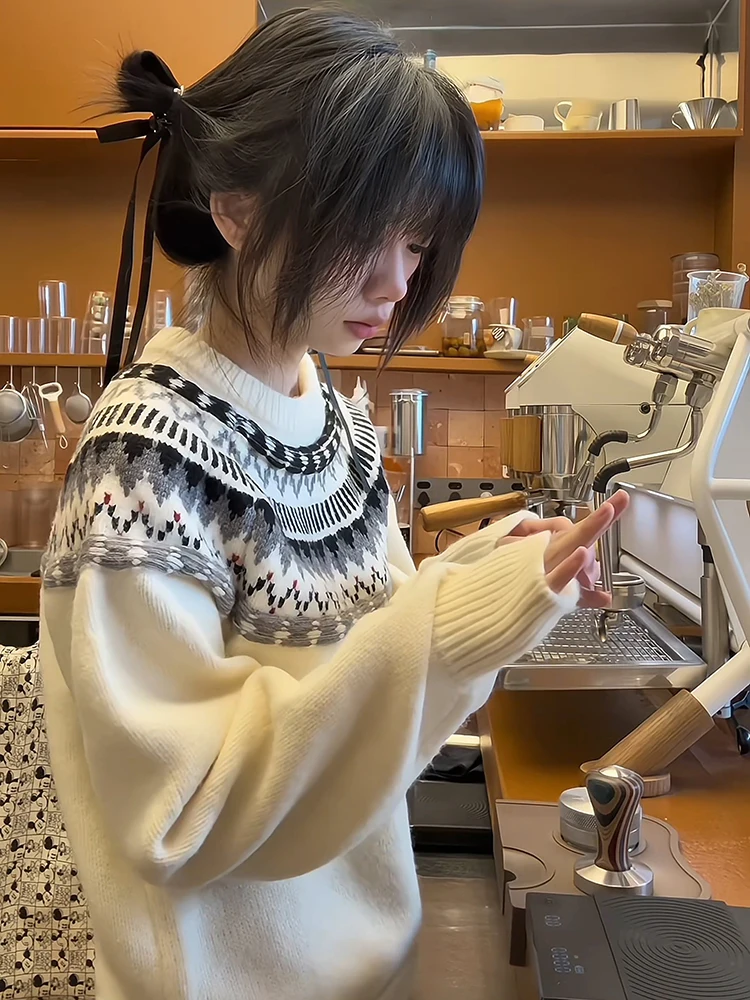 

Мужской вязаный свитер Cleanfit: зимний, повседневный, мягкий, комфортный, с круглым вырезом, текстурой «остров», для пар