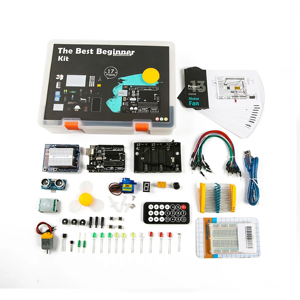 

KUONGSHUN The Best Beginner Starter Kit With TUTORIAL Compatible With Arduino IDE