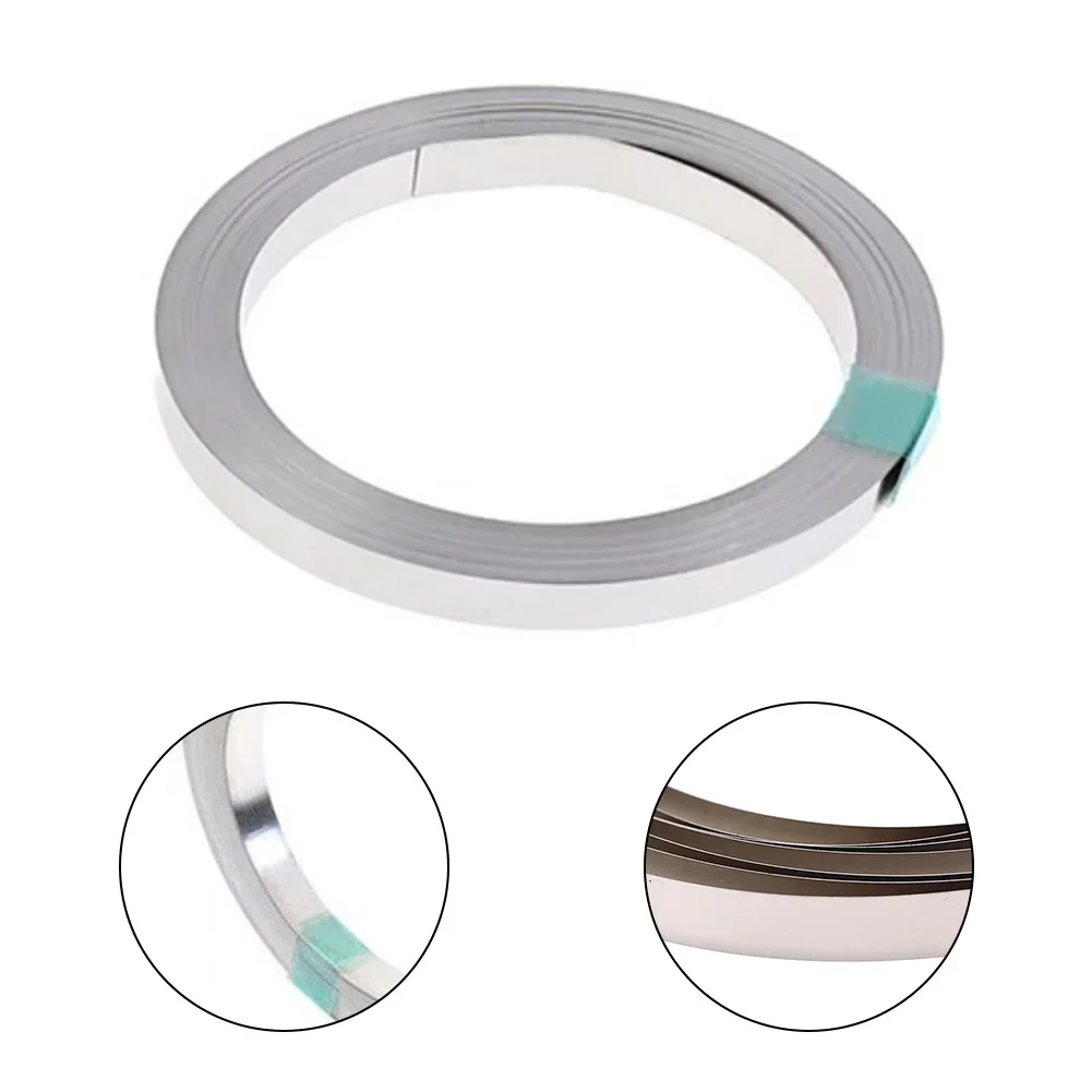 Lithium Battery Nickel Belt Nickel Sheet Plate Steel 0.2mm*8mm*5m Spot Welding Tape Silver For Power Tools Accessories