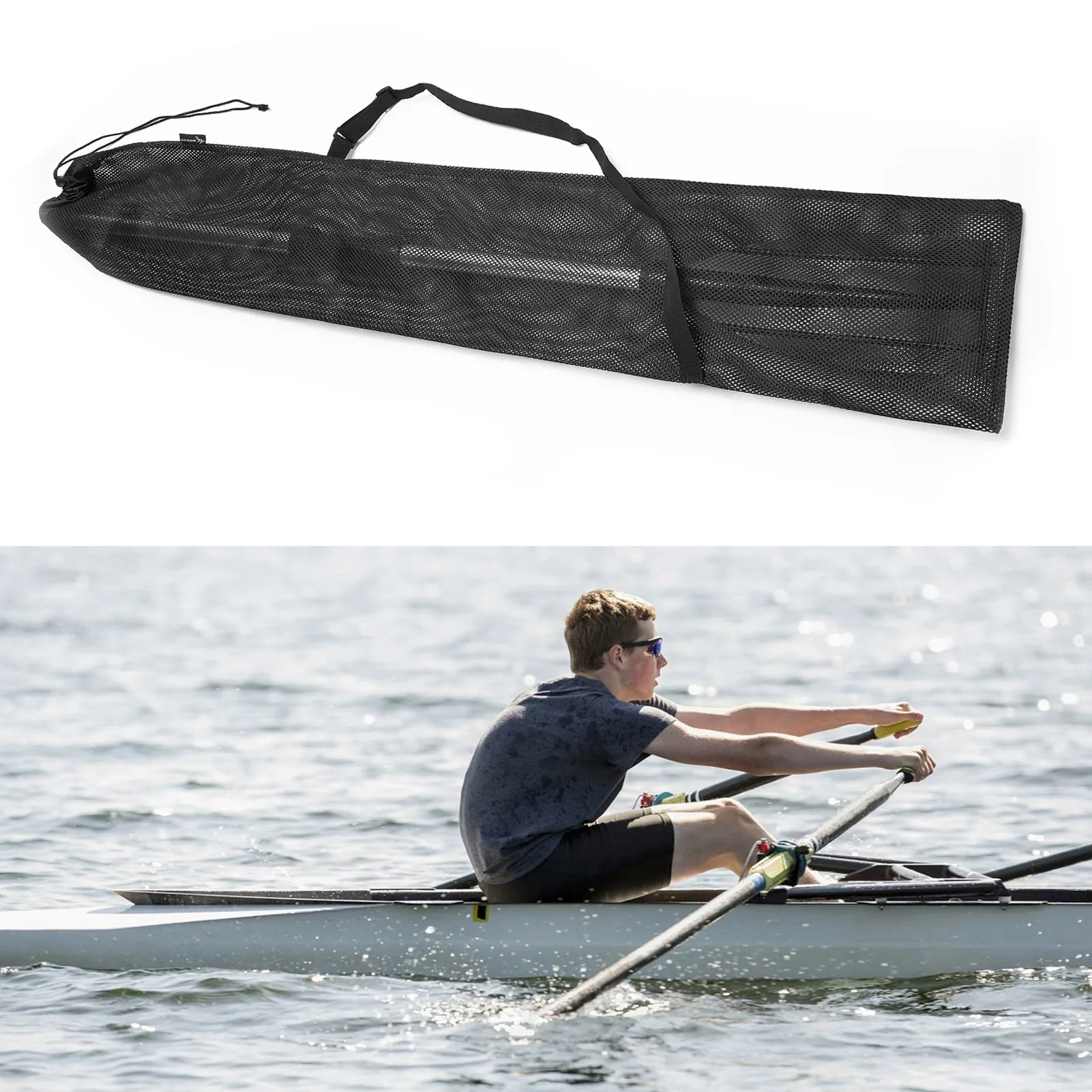 Bolsa de transporte para canoa y Kayak, bolsa de almacenamiento acolchada impermeable, accesorios para barcos