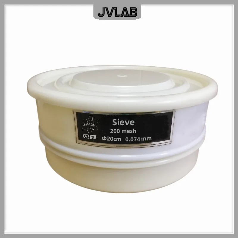 Cover and Tray PVC Lid & Bottom Container for Laboratory Sampling Inspection Pharmacopeia Test Sieve Plastic Sieve Diam. 20cm