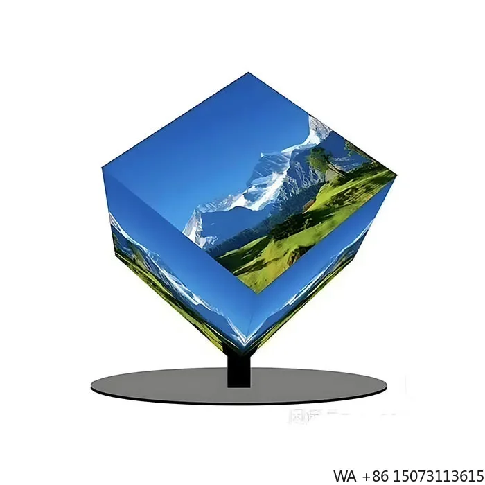 

2025 New P2 Full Color LED Cube Suspended Stackable Screen for Creative Advertising